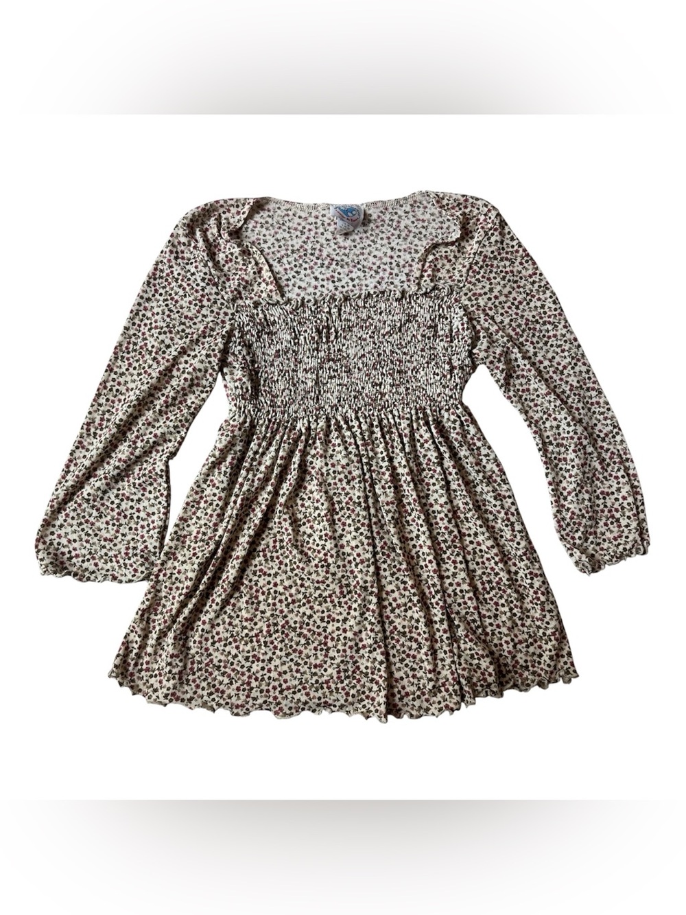 VINTAGE 90S PLANET MOTHERHOOD FLORAL FLARE BABYDOLL BLOUSE MEDIUM